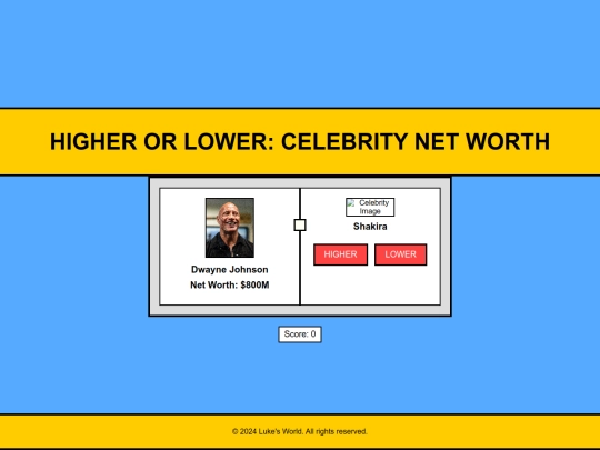 higherorlower2 screenshot