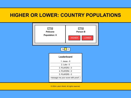 higherorlower3 screenshot