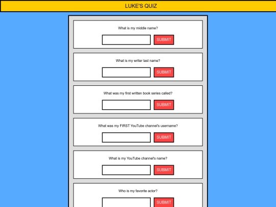 theultimatelukequiz screenshot