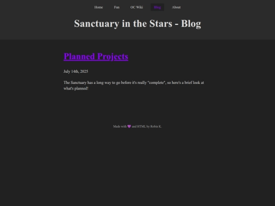blog screenshot