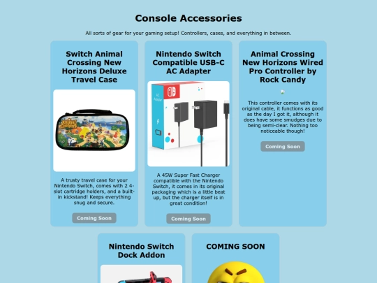 accessories screenshot