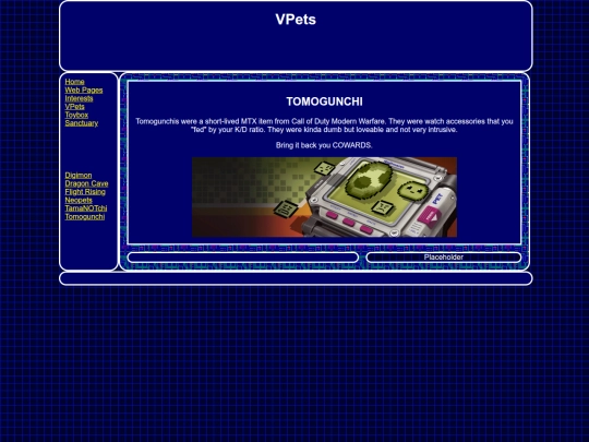 vpets/tomogunchi screenshot