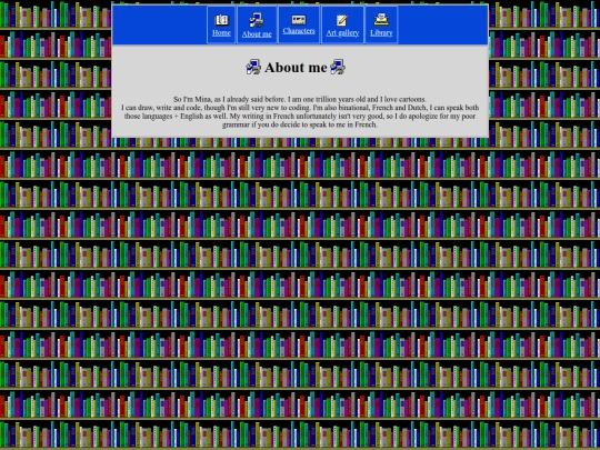 About me screenshot