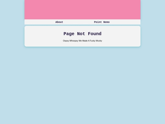 Point Nemo/Neocities Main Page  screenshot