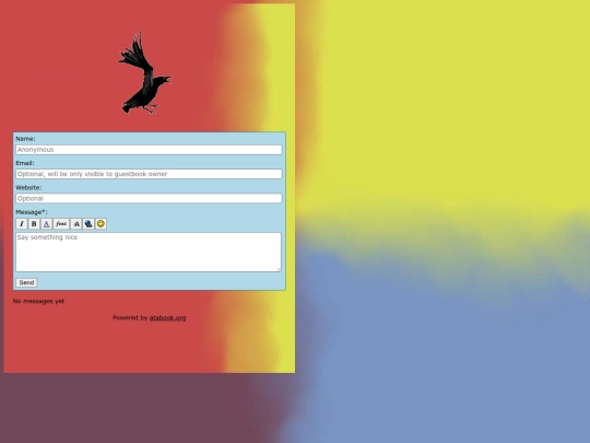 guestbook screenshot
