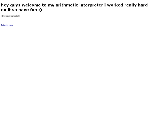 interpreter screenshot