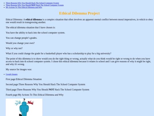 ETHICALDILEMMA screenshot
