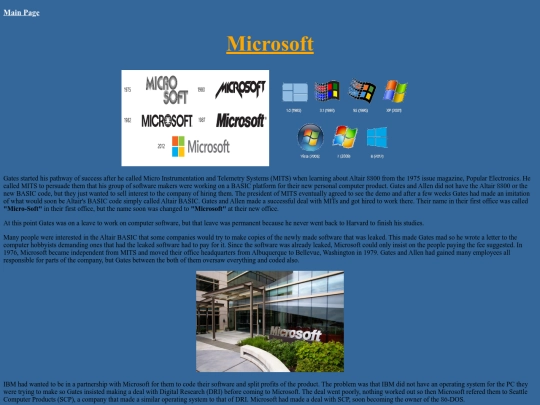 history/Microsoft screenshot