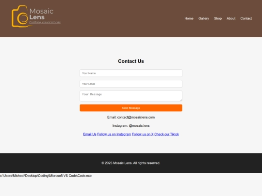 contact screenshot