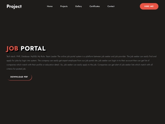 Portfolio/project screenshot