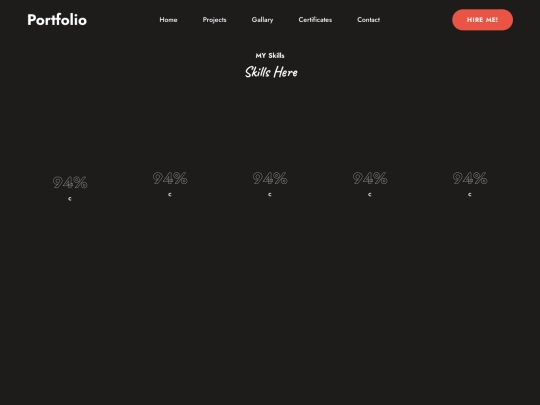 Portfolio/skills screenshot