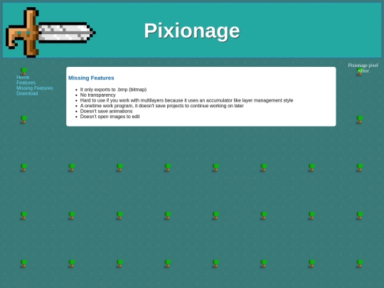 missing-features screenshot