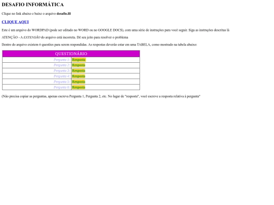 desafio screenshot