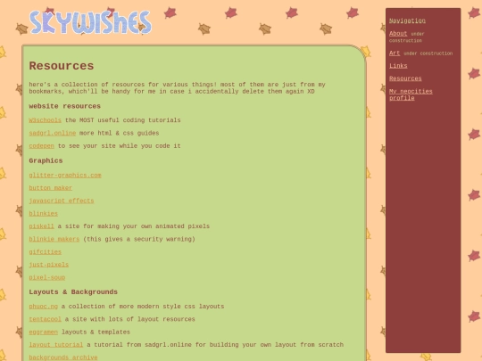 resources screenshot