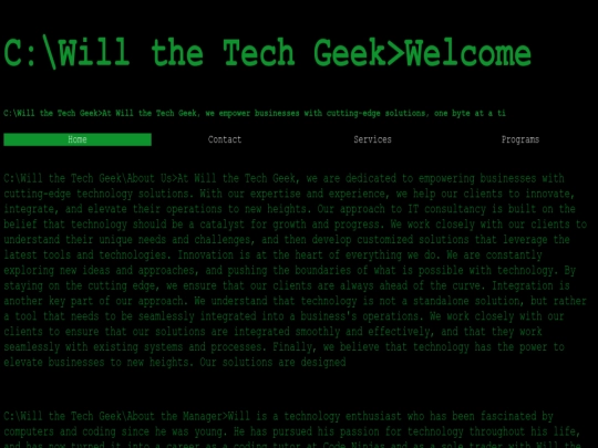 index screenshot
