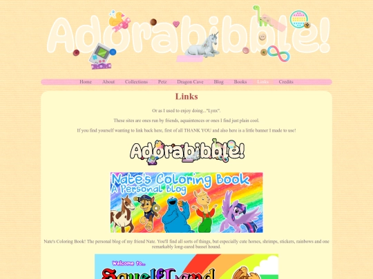 links screenshot