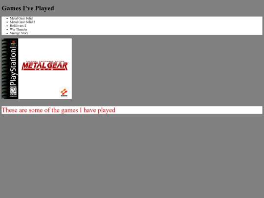 games screenshot