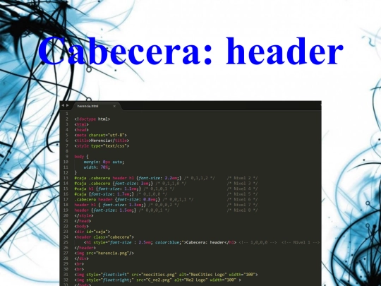herencia screenshot