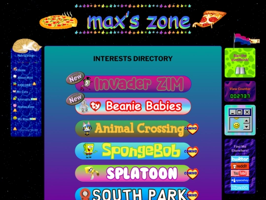 interests screenshot