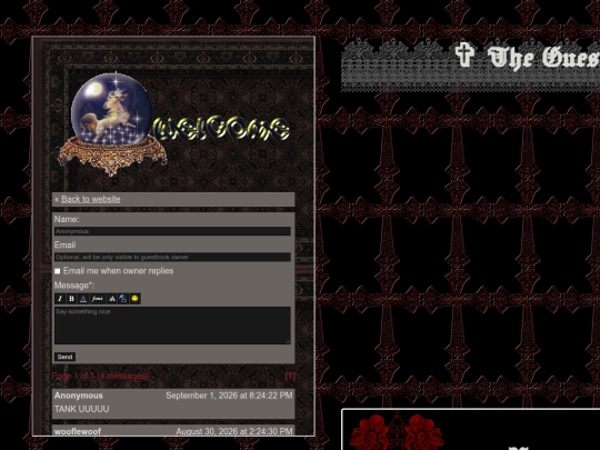 guestbook screenshot