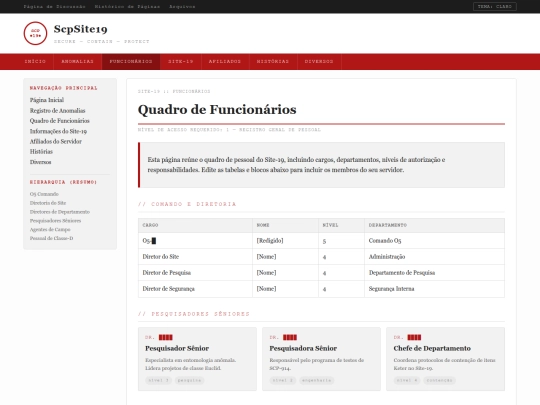 funcionarios screenshot