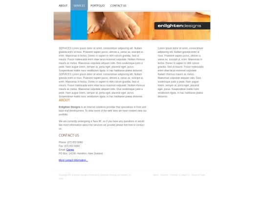 services screenshot