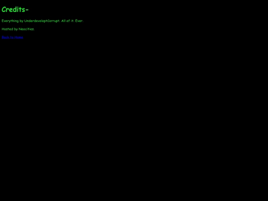 credits screenshot