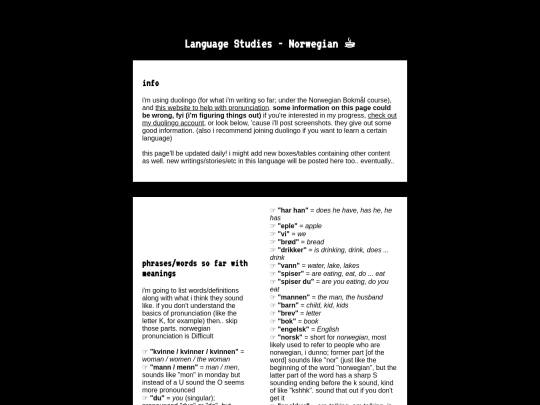 languagestudies/norwegian screenshot