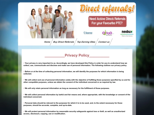 privacy-policy screenshot