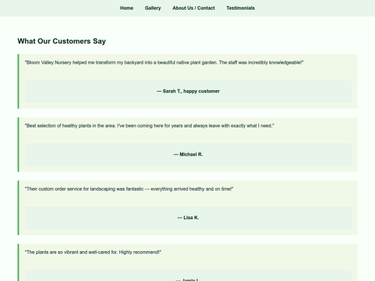 testimonials screenshot
