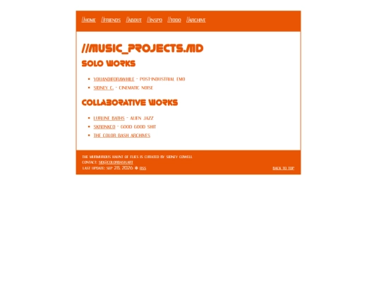 quarto/music_projects screenshot