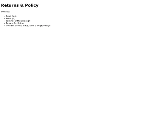 ReturnsPolicy screenshot