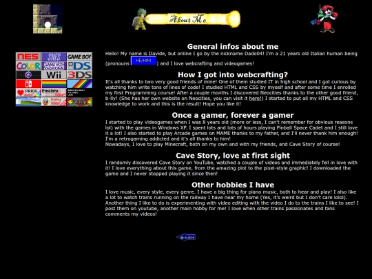 pages/about-me screenshot