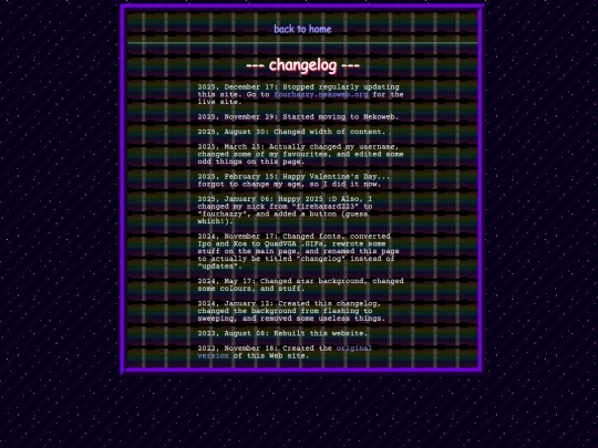 changelog screenshot