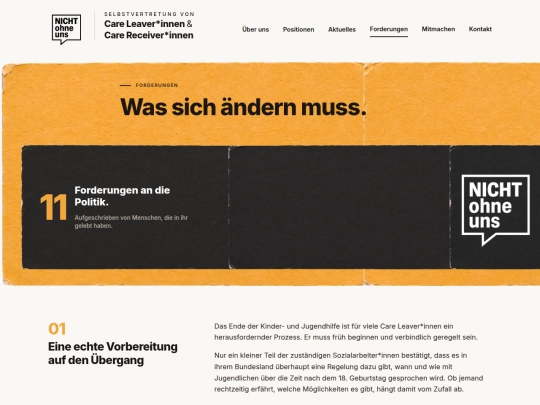 forderungen screenshot
