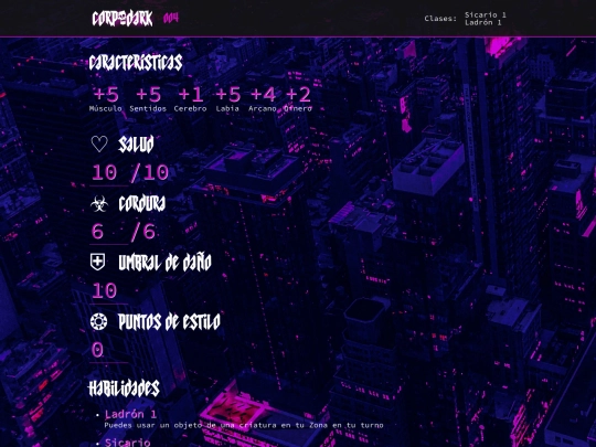 Corpodark/ficha_004 screenshot