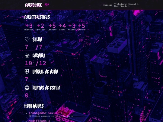 Corpodark/ficha_luismi screenshot