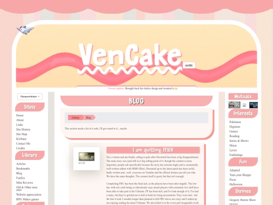 blog screenshot