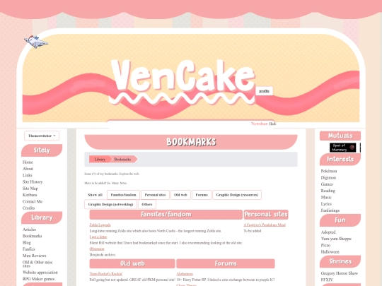 bookmarks screenshot