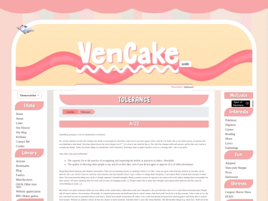 tolerance screenshot