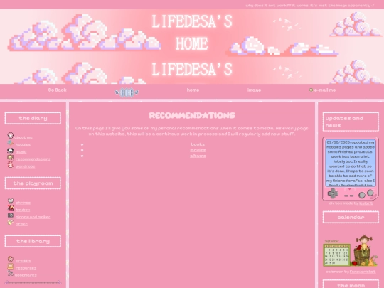 recommendations screenshot