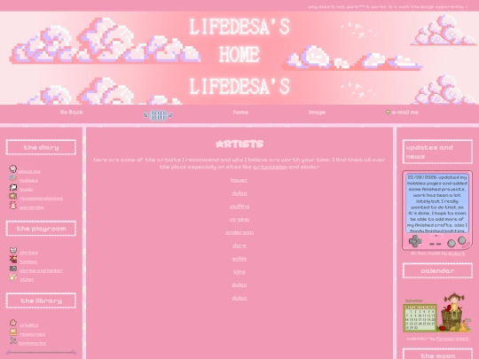 recommendations/artists screenshot