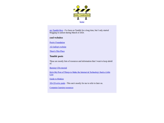 links screenshot