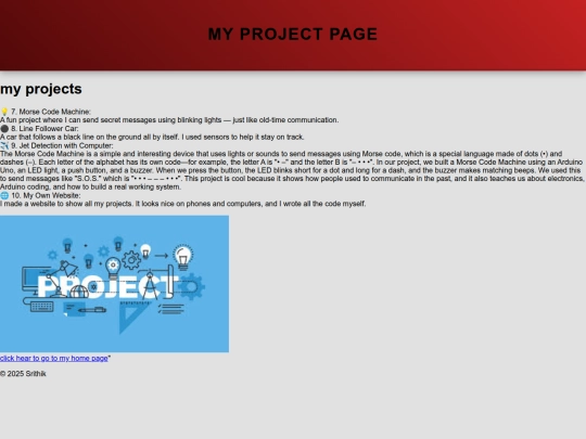 projects screenshot