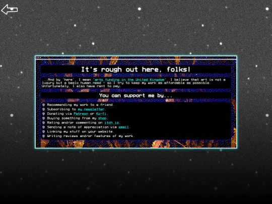 support screenshot