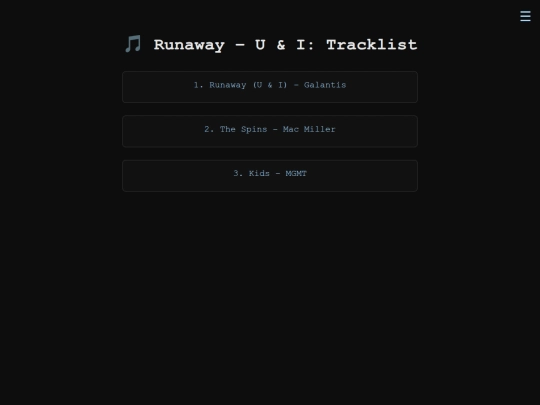 songs screenshot