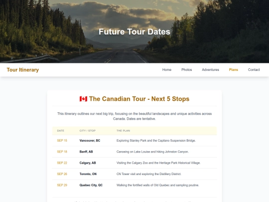 plans screenshot