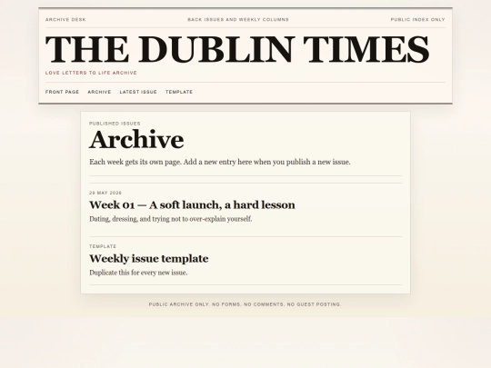 archive screenshot