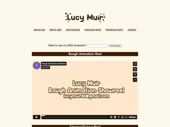 pages/demoreel screenshot