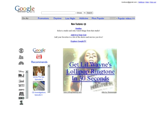 welcome_to_googletv screenshot